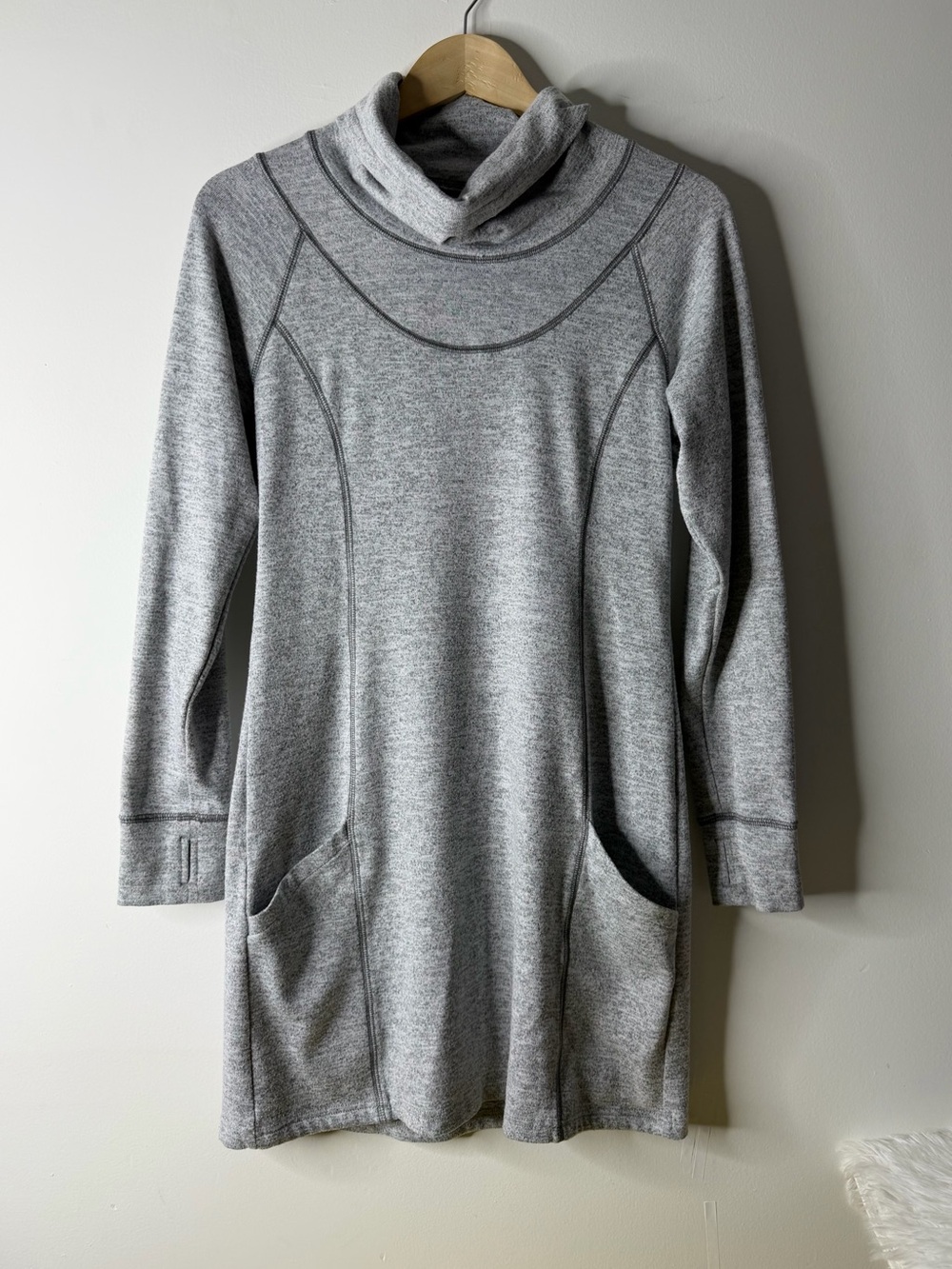 Kuhl Gray Cowl Neck Tunic Sweater